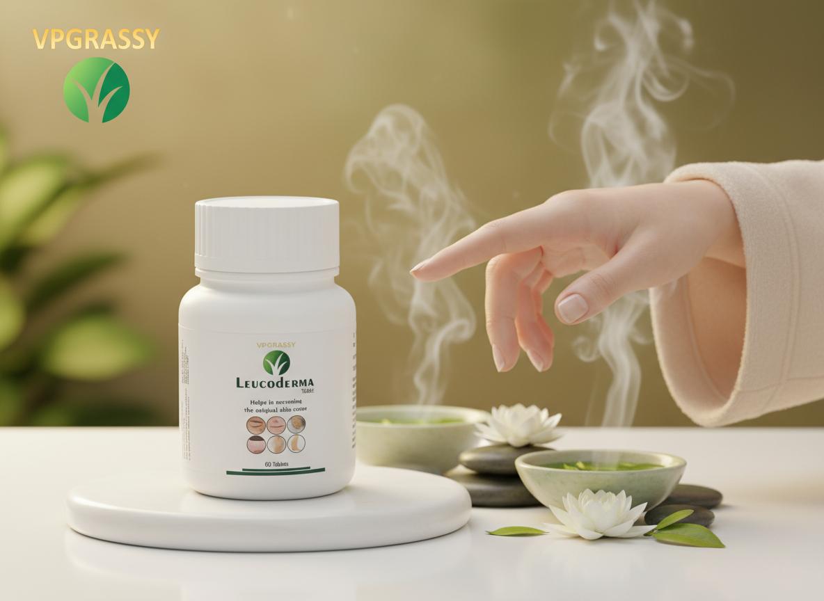 VPGRASSY Leucoderma Anti-White Spots Tablets | Herbal Melanin Support | Helps Improve Uneven Skin Tone & Patchy Skin | Ayurvedic Pigmentation Balance Formula
