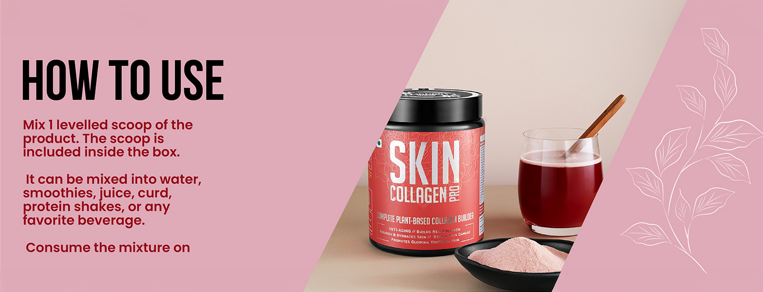 Skin Collagen Pro | 21 Berries, Fruits & Herbs | Vegan Skin Collagen Booster for Hydration & Glowing Skin | 240g | Mixed Berry Flavour