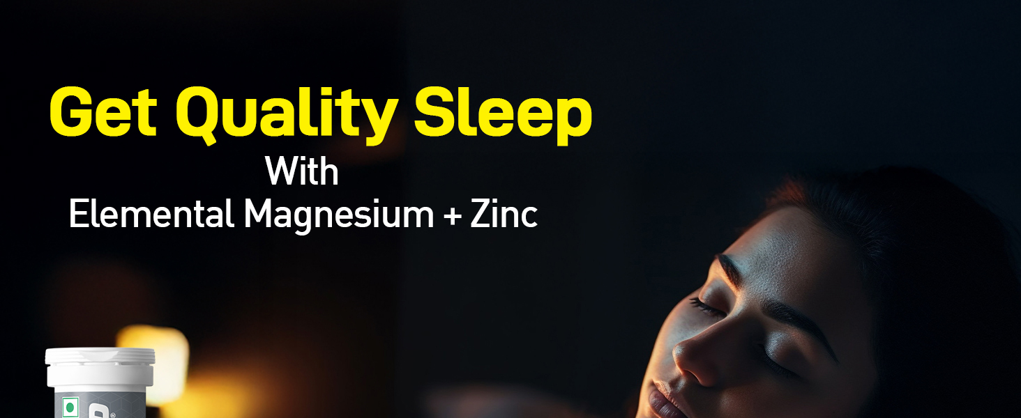 Fast&Up Magnesio - Restful Sleep Supplement - Magnesium & Zinc for Stress Management & Promoting Deep Sleep (60 Effervescent Tablets, Lime & Lemon Flavor)