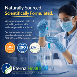 Eternalhealth Curcumin High Absorption Double Strength Supplement with Piperine (Ultra Pure) 95% Curcuminoids for Joint Support - 120 Vegetable Capsules