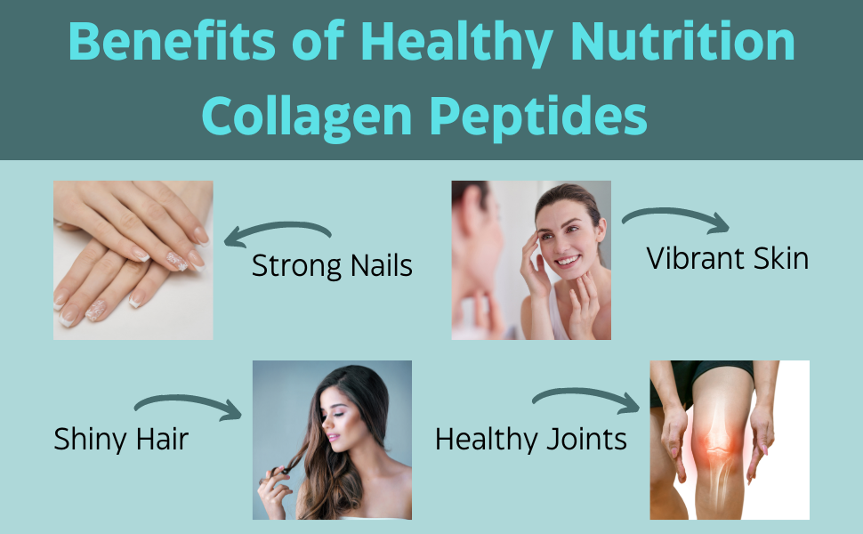 Healthy Nutrition - Just for the Health of it Collagen Peptides 800Mg For Skin, Healthy Hair, Nails & Joints Effervescent 20 Tablets