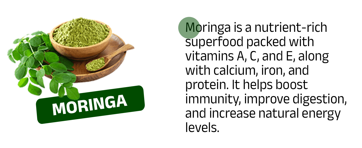 Anti-Inflammatory Nutrition Duo | Curcumin & Moringa Capsules | Reduces Inflammation, Boosts Energy & Immunity | 60+60 Vegan Capsules