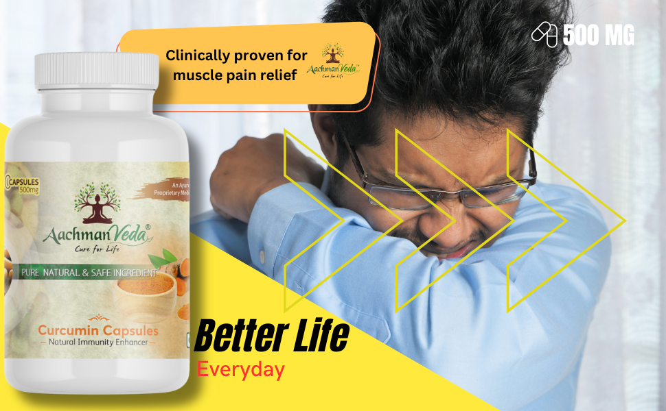 Curcumin haldi capsules |Boosts Immunity, Glowing Skin, Hair, Promotes Healthy Bones & Joints For Men & Women | [Pack of 1 60 cap ]