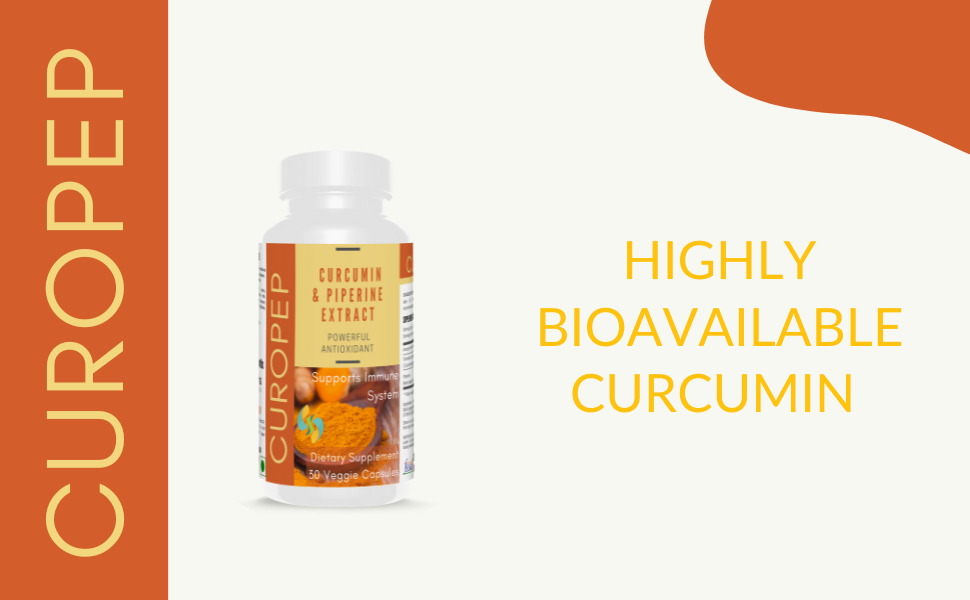 Sharrets Curopep 30 Capsules: Unlock Holistic Wellness with Curcumin & Piperine.