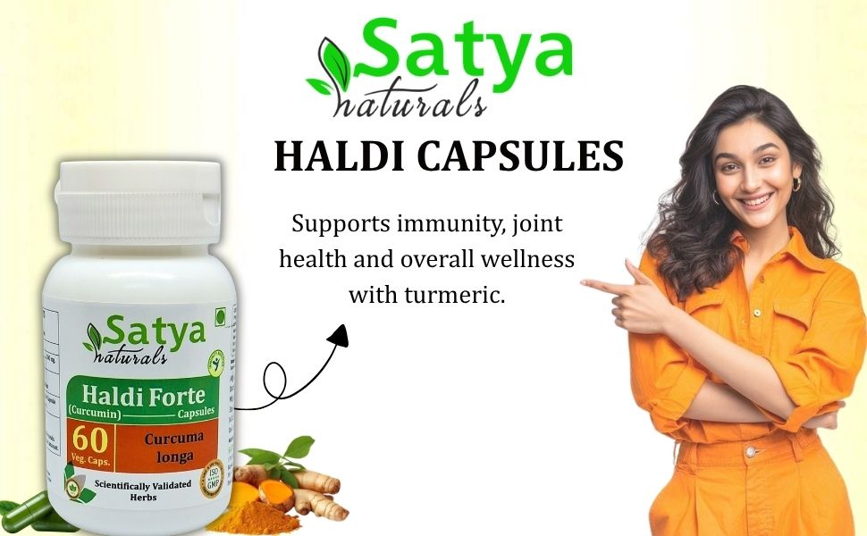 Curcuma Longa (Haldi, Curcumin, Turmeric) Extract Capsules | Highest Potency, 100% Herbal Product | Pack of 60 X 500 mg. Veg. Capsules (Pack of 2 Bottles)