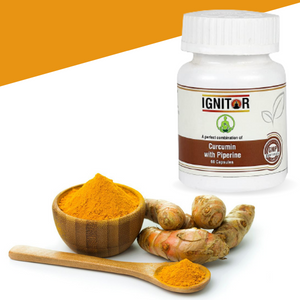 IGNITOR� Curcumin (95%) Extract with Piperine(5%) Organic Turmeric Veg Capsules 60 Non-GMO & Gluten Free (Pack of 1)