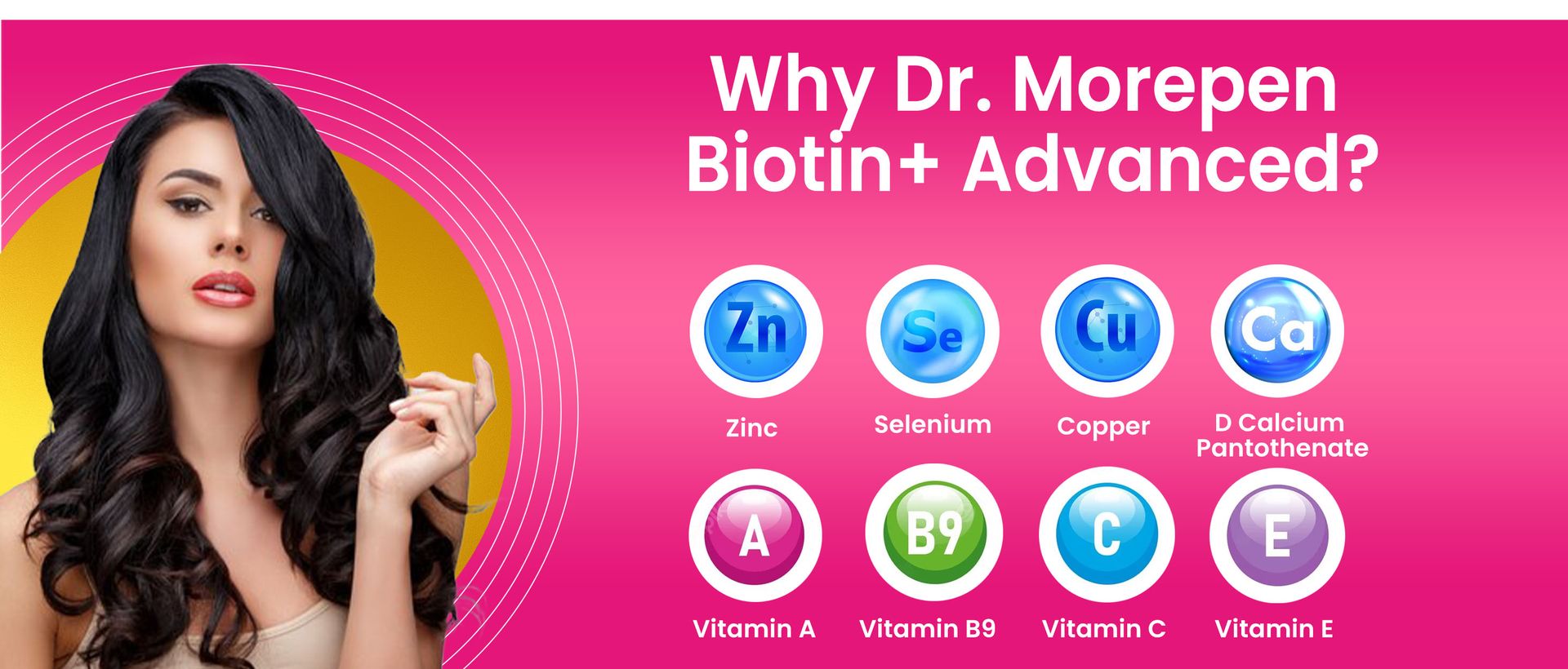 DR. MOREPEN Combo of Biotin+ 60 Veg Tablets & Natural Collagen Builder, Plant Based Collagen Powder Orange Berry Flavour - 250gm
