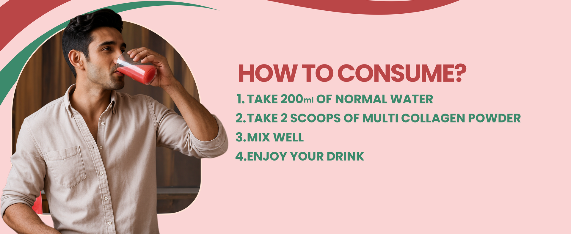 Carbamide Forte Hydrolyzed Multi Collagen Powder With Marine Collagen, All 5 Types of Collagen Peptides Included - TYPE I, II, III, V, X Collagen Supplements for Women & Men, Watermelon Flavor - 200g