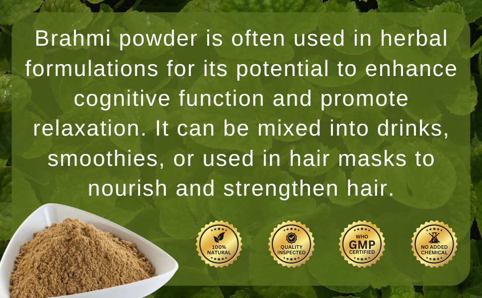 Brahmi Powder | for Memory & Brain Wellness Support - 200 Gm