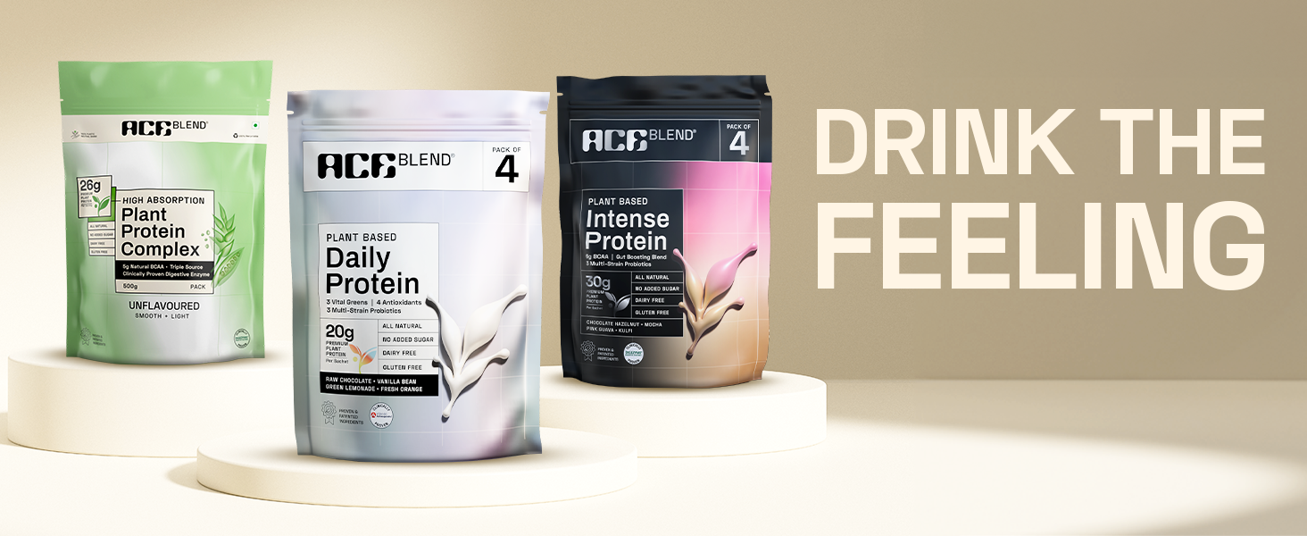Ace Blend Daily 20G Plant Protein (30 Servings) | Pea & Brown Rice Isolate | 3 Vital Greens 4 Antioxidants 3 Probiotics | Boosts Strength, Recovery & Fat Loss | Men & Women | Raw Chocolate, 990g