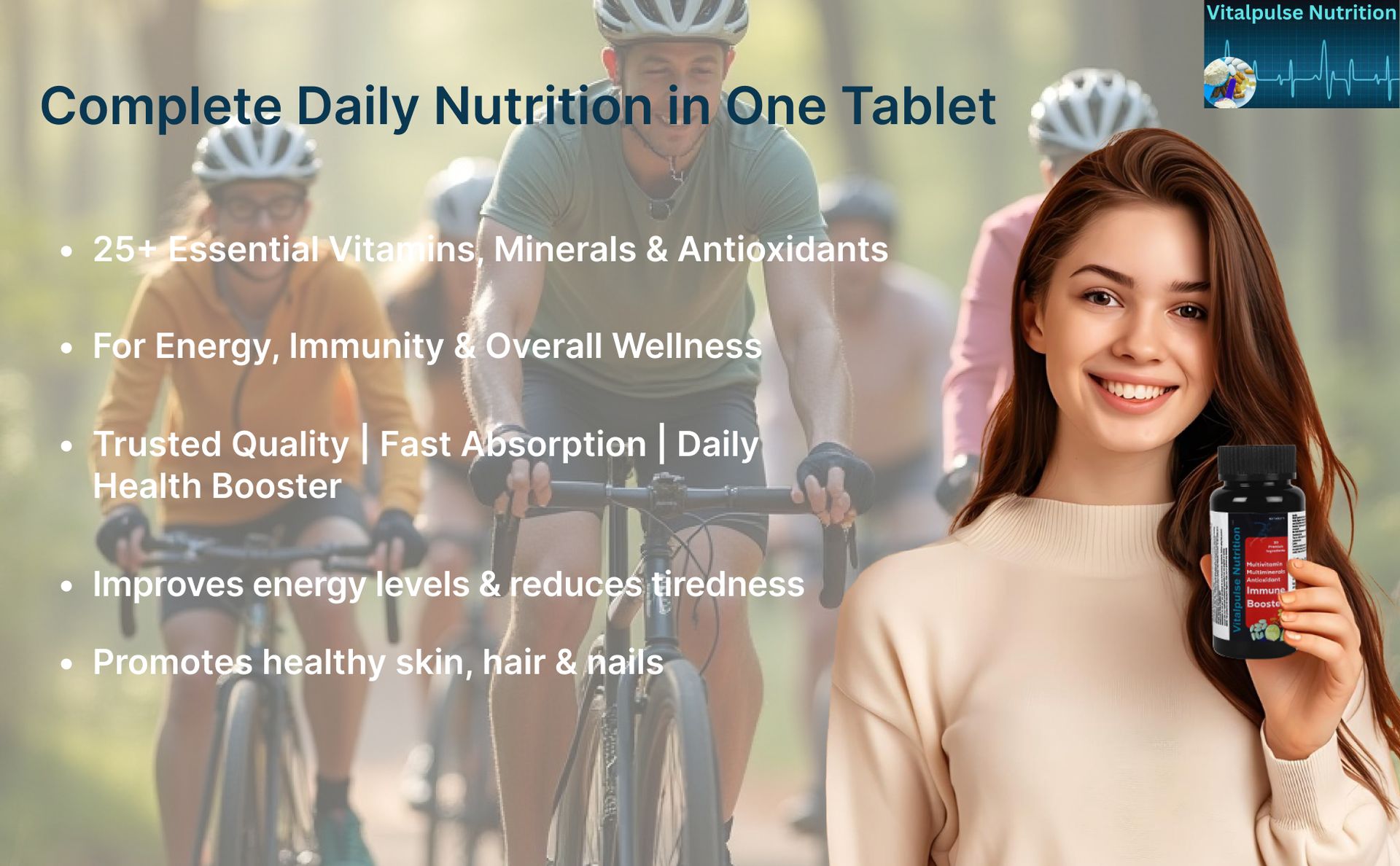Multivitamin Immune Booster with Antioxidants & Minerals | Daily Immunity, Energy & Wellness | 60 Tablets (Pack of 1)