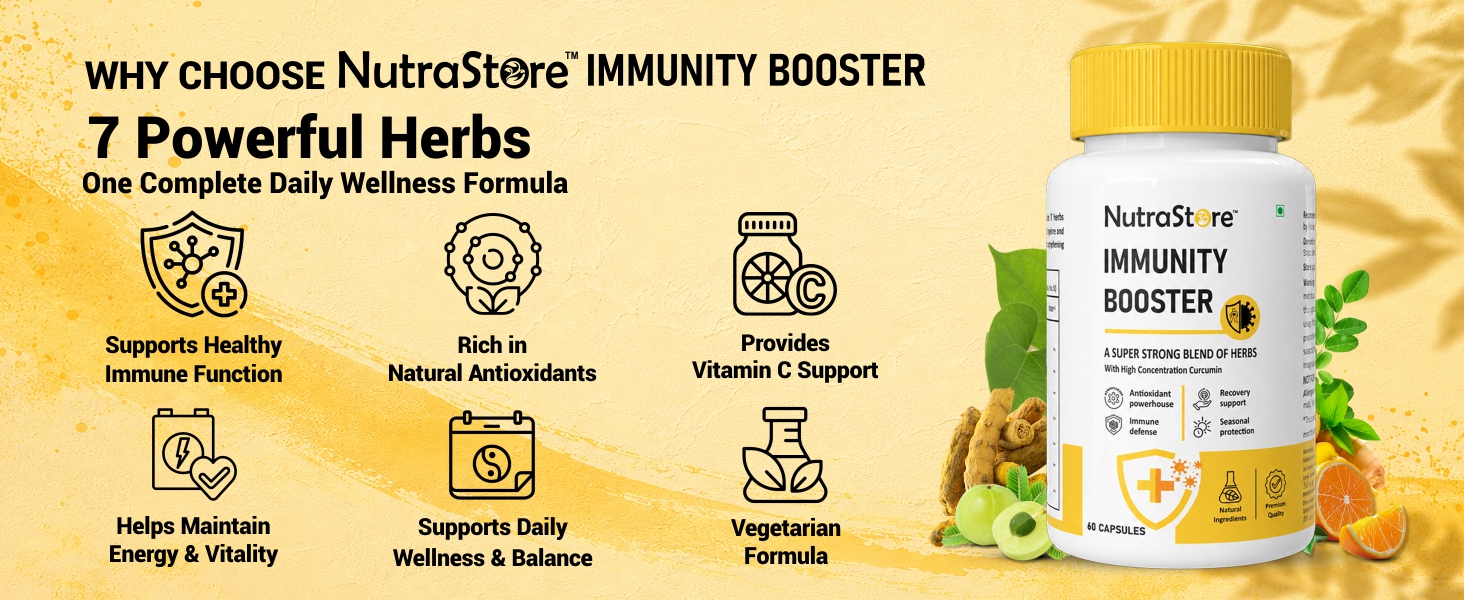 NutraStore Multivitamin Advanced & Immunity Booster Combo | Daily Vitamins, Minerals & Daily Immune Support | Energy, Strength, Wellness & Seasonal Defense | 30 Tablets + 60 Capsules