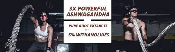 Ashwagandha Tablets with 5% Withanolides | Supports Stress Relief, Boosts Energy & Focus | Rejuvenates Mind & Body – 60 Tablets
