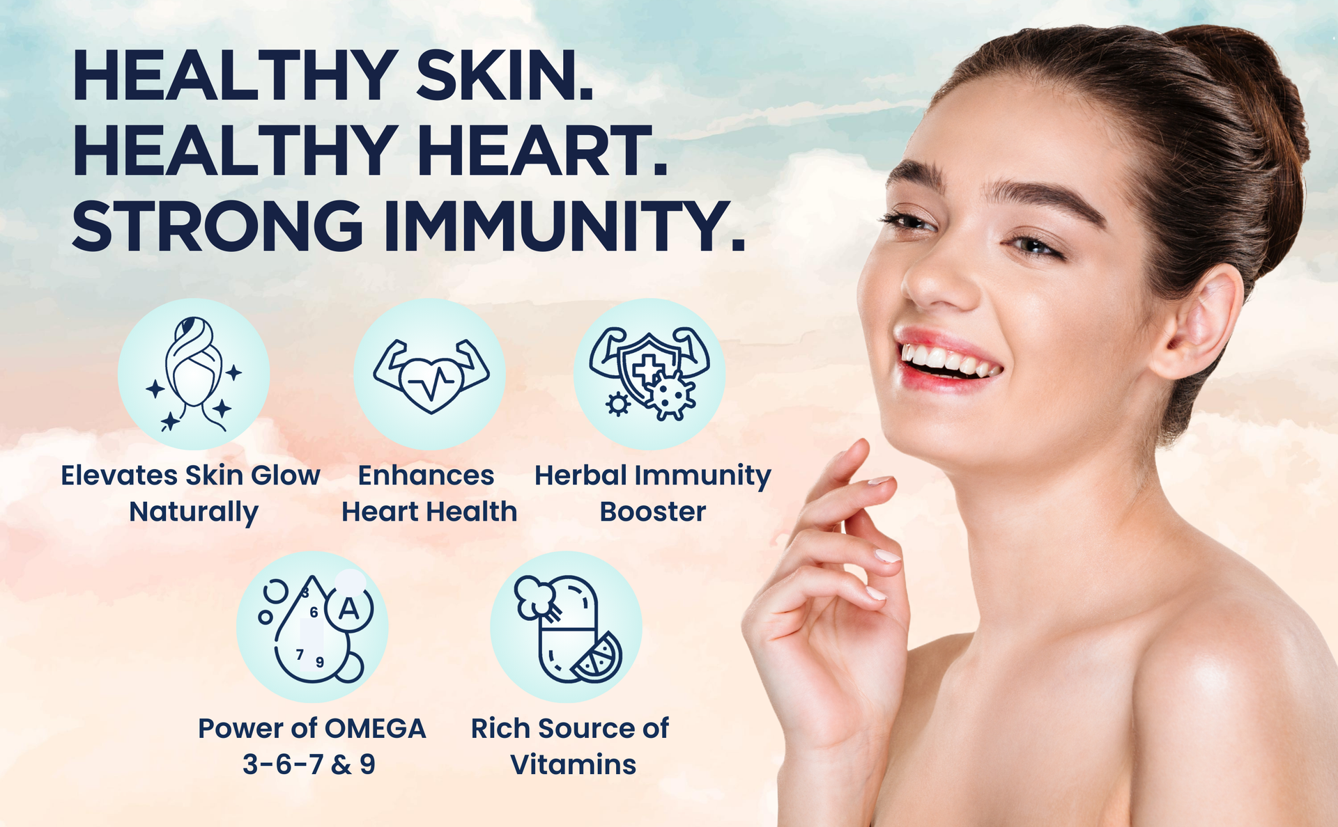 Vedankaa Sea Buckthorn Omega Capsules for Wellness & Immunity | 60 Caps