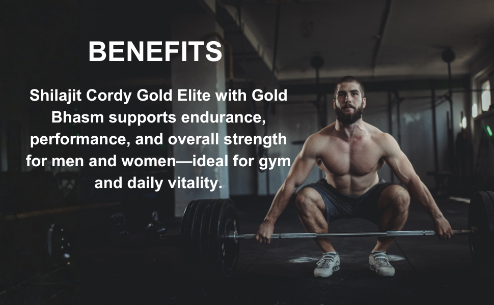 Original Shilajit Cordy Gold Elite Resin for Men