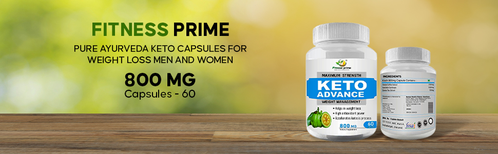 Keto Advance 800mg Capsules for Weight Management | 60 Capsules | Metabolic Function Support | Appetite Management | Energy Support | Herbal Wellness Supplement