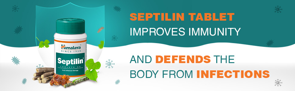 Himalaya Septilin Tablets 60s | Manages respiratory tract infections in children and adults