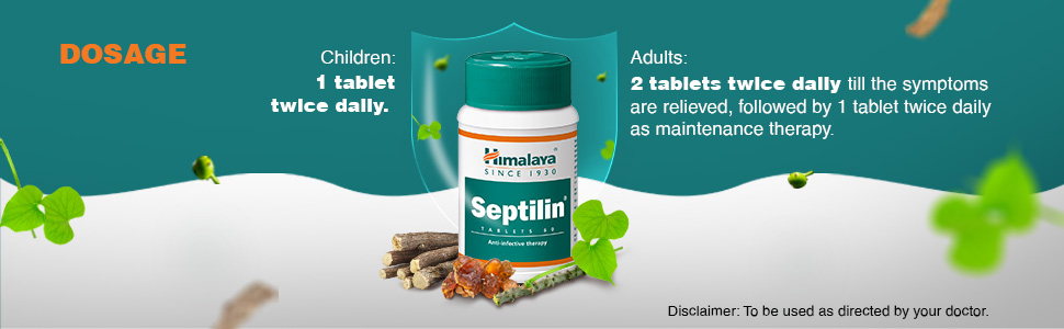 Himalaya Septilin Tablets 60s | Manages respiratory tract infections in children and adults