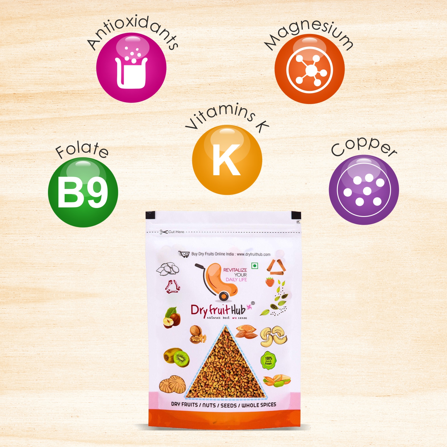 Dry Fruit Hub - Alfalfa Seeds 400gm,Alfalfa seeds for sprouting,