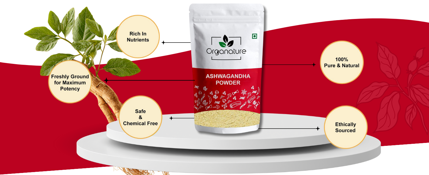 Ashwagandha Powder - 100 gram Supports Stress Relief, Energy Boost, Muscle Recovery & Vitality - Natural Adaptogen for Immune Support & increase Stamina