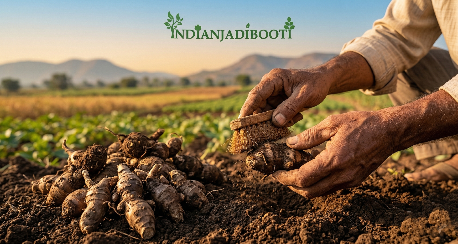 IndianJadiBooti Pure Nagarmotha Roots (Whole Mustak/Cyperus Rotundus) | Raw Nutgrass Tubers for DIY Hair Oil, Digestion & Herbal Decoctions (250 Grams)