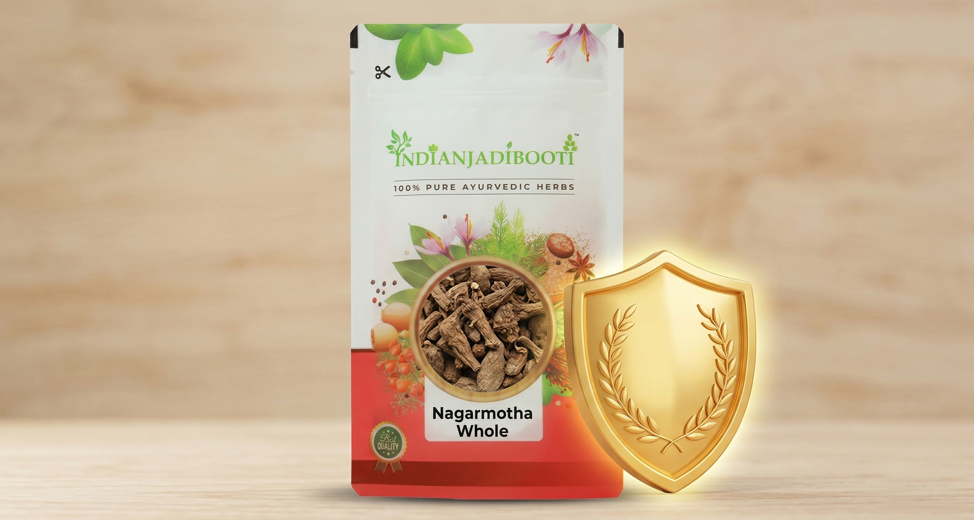 IndianJadiBooti Pure Nagarmotha Roots (Whole Mustak/Cyperus Rotundus) | Raw Nutgrass Tubers for DIY Hair Oil, Digestion & Herbal Decoctions (250 Grams)