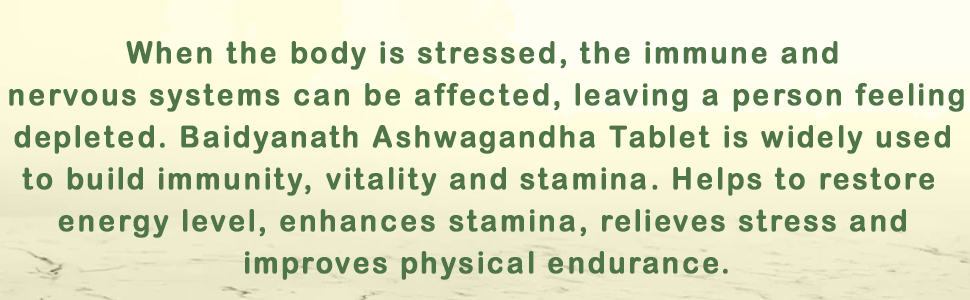 Baidyanath Asli Ayurved Ashwagandha 60 Tablets (Pack Of 2)| Rejuvenates Mind & Body | Improves Strength & Energy | Immunity Booster | Rich in Antioxidants