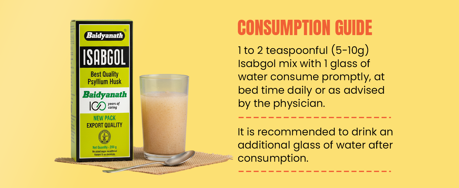 Baidyanath Asli Ayurved Isabgol, 50gm - Psyllium Husk Powder| Boosts Digestion | Constipation Relief Naturally | Rich Source Of Dietary Fiber Supplement