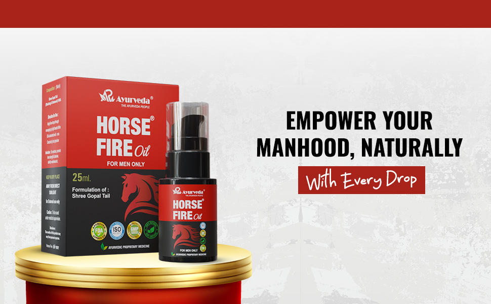 Tablet (Pack of 60) & Horse Fire Ayurvedic Massage Oil For Men| Shree Gopal Tail - 25ml