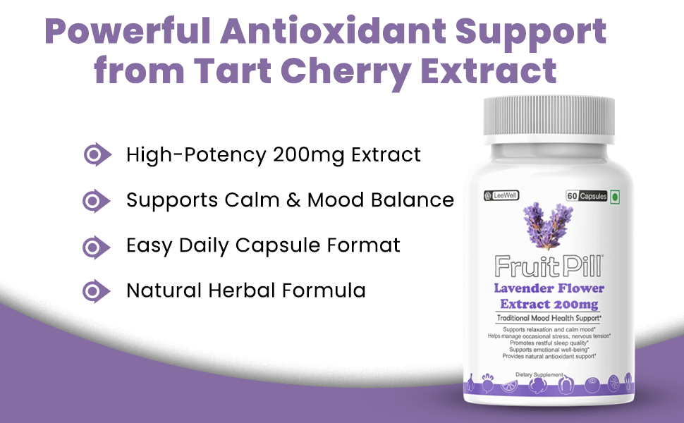 (LeeWell) Lavender Flower Extract 200mg Capsules, 60 Count