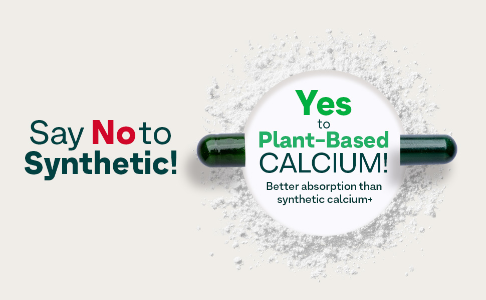OZiva Calcium Magnesium Zinc with Vitamin D3, Bone Health, 60 Caps