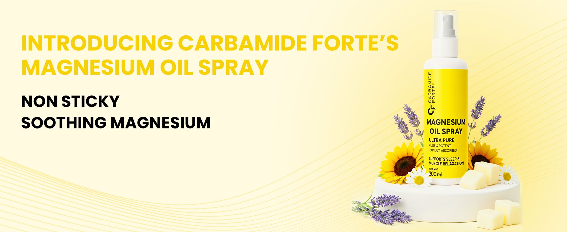 Carbamide Forte Magnesium Oil Spray 200ml | Magnesium Spray for Feet, for Muscle Pain & Recovery | Pain Relief Sprays for Active Lifestyle | Topical Magnesium Oil for Sleep Support