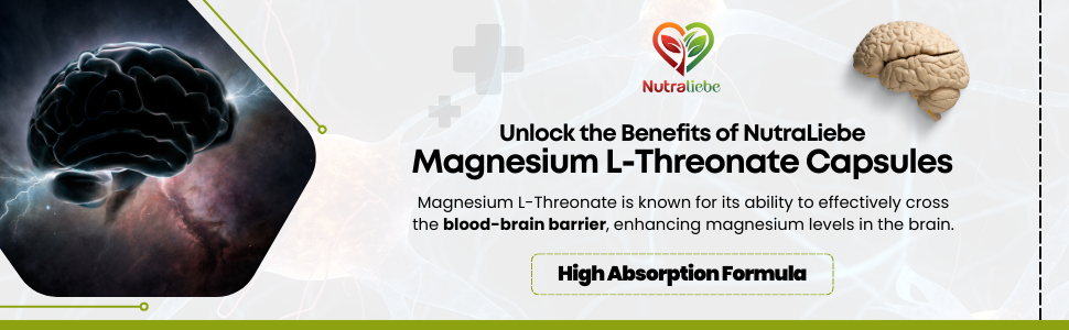 Magnesium L-Threonate, 90 Capsules, Brain Health, Cognitive Support, Promotes Relaxation & Focus, High Absorption Formula