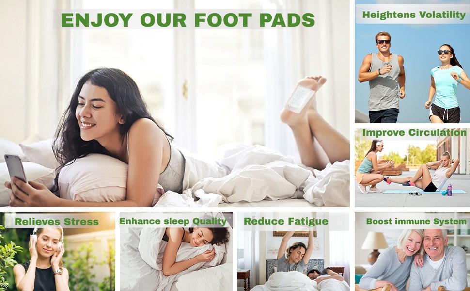 Jitgol Herbal Foot Detox Pads for Toxin Removal | Pain Relief Foot Patches for Feet Cleansing | Natural Ingredients for Sleep Aid | Overnight Use | Toxin Removal with Bamboo Vinegar and Acupoint Micro-Massage Technology | Pack Of Pads (50)