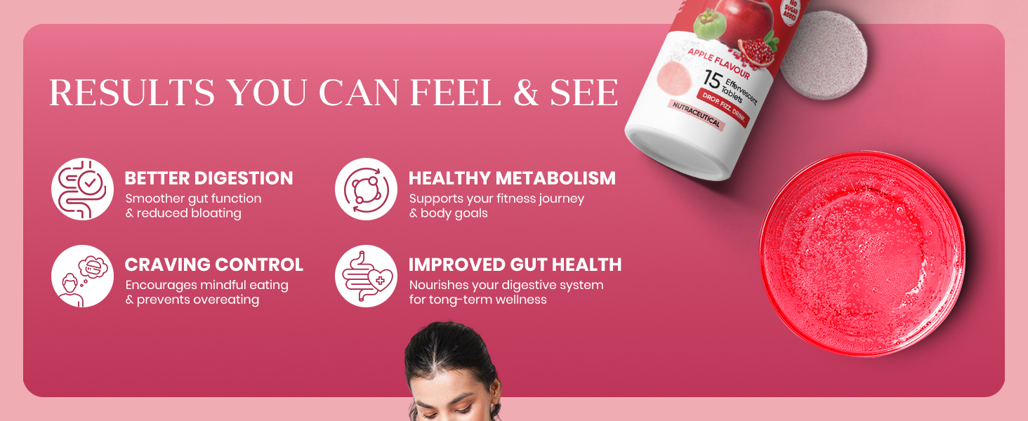 Herbalmax Apple Cider Vinegar With The Mother Effervescent Tablets, Vitamin B6 & B12 | Sugar-Free & Gluten-Free ACV Tablets For Weight Loss | Supports Digestion, Metabolism & Weight Balance | 15 Tablets