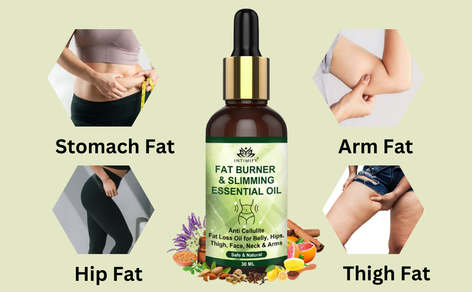 INTIMIFY Belly Fat Oil For Weight Loss, For Men & Women (3 * 30ml) each
