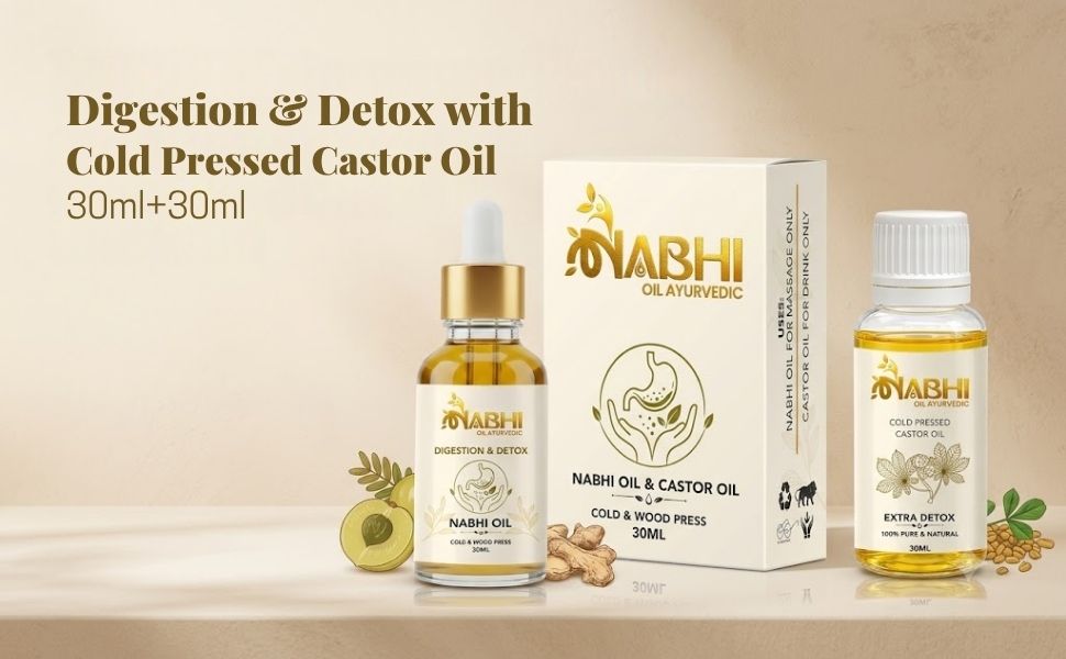 Nabhi Oil for Digestion & Weight Loss | Nabhya Dhara Belly Button | 30ml
