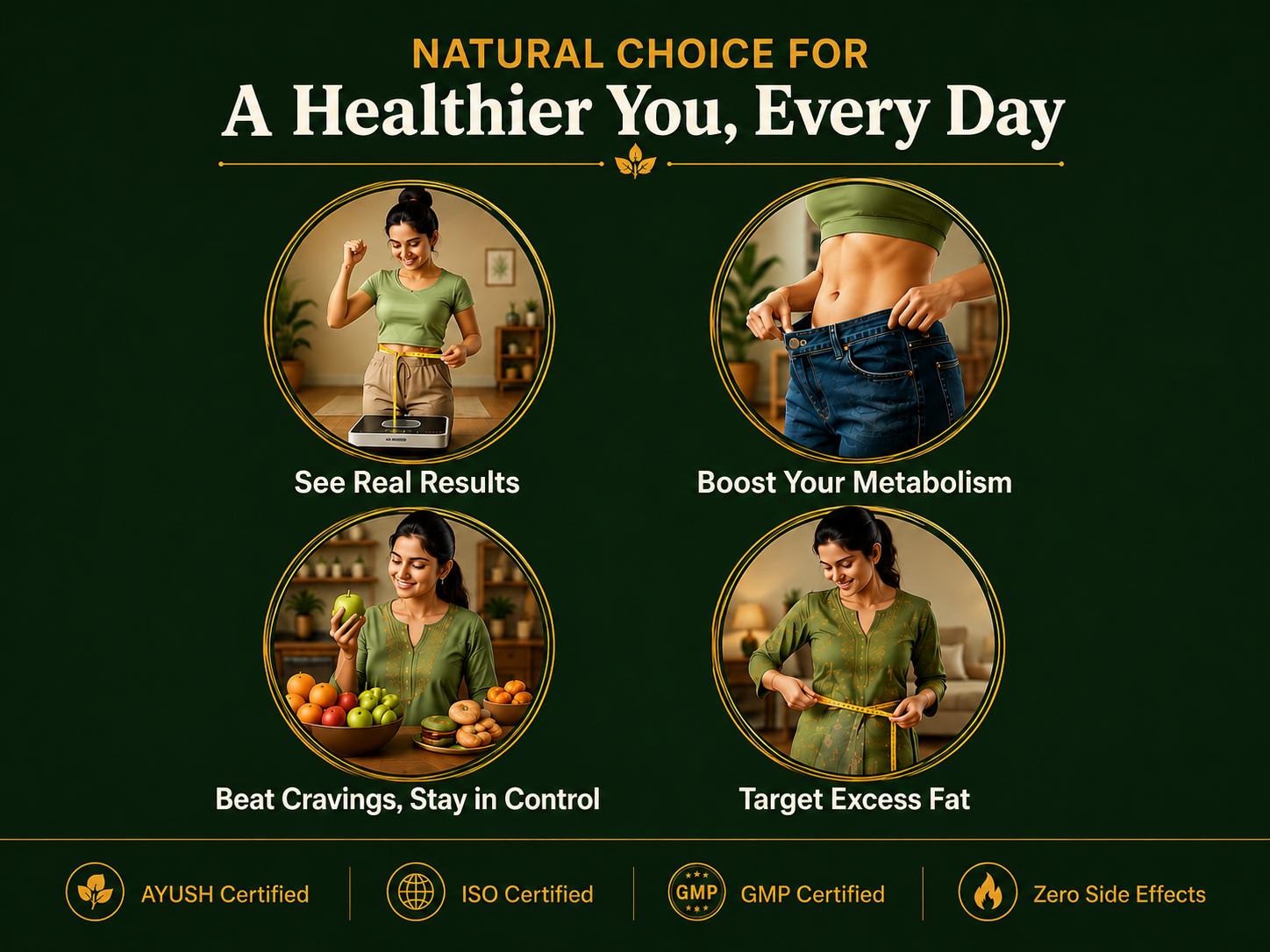 Slim Care Capsules for Women - Weight Management Nutritional Supplement | 120 Veg Capsules