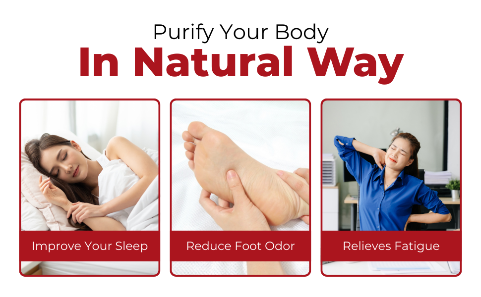 KLIFFOO Detox Foot patches for Cleansing Remove Toxins, 50 Pads Charcoal Deep Cleansing Detoxify Blood Circulation Foot Pad,Stress & Pain Relief Sleep Patch for Men & Women,Weight loss & Detoxification (Charcoal 50 Pads)