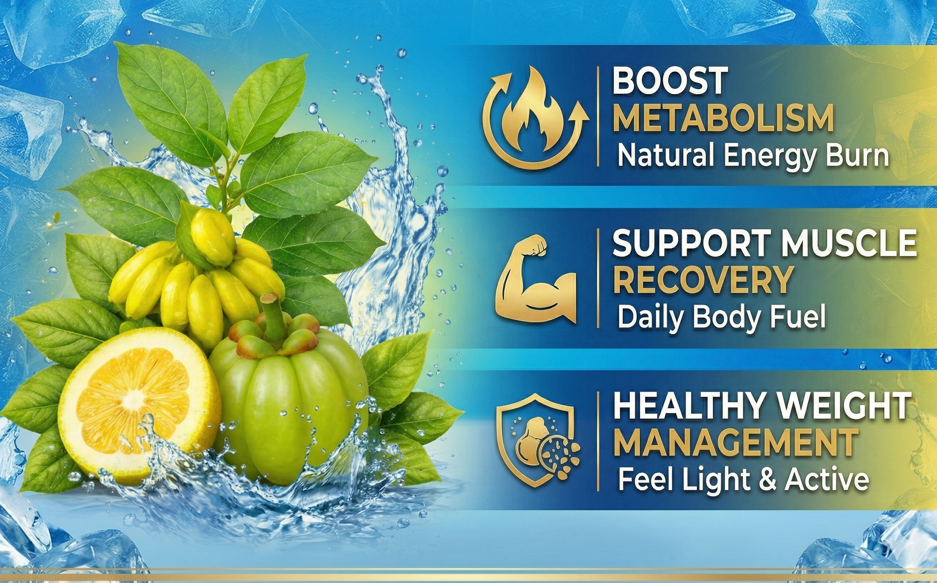 Fat Burner & Weight Management Tablets for Men & Women | Energy Booster & Metabolism Support | Gymnema, Garcinia Cambogia & Green Tea Extract | Supports Muscle Recovery | 60 Tablets