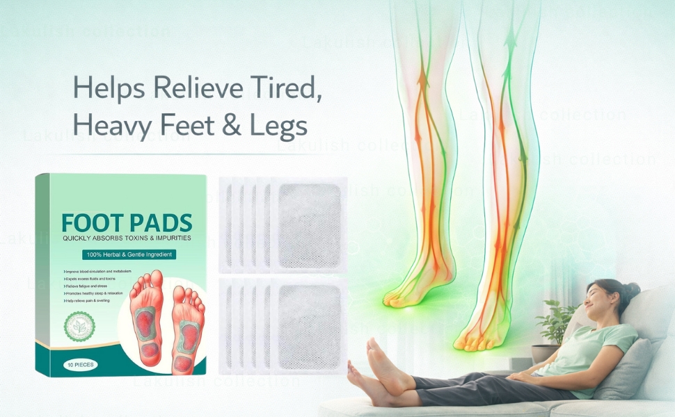100% Herbal And Gentle Ingredient Detox Foot Pads, foot pads Pieces, Natural Ingredients for Sleep Aid, Pain Relief, Toxin Removal with Bamboo Vinegar and Acupoint Micro-Massage Technology (foot pads 2)[20 pieces]