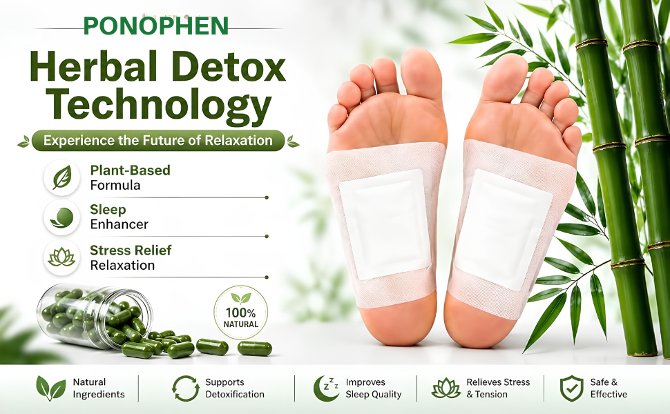 Kinoki Detox Foot Pads – Ginger & Salt Adhesive Patches for Foot Care, Body Cleansing, Pain Relief, Stress Relief & Relaxation (Organic Natural Ingredients) (Pack of 1 (10 Pads)