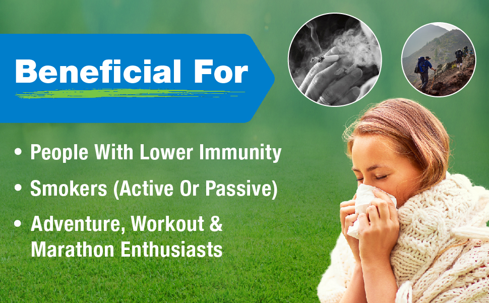 Lung Detox Tablets with Stinging Nettle & Vasaka Leaves Extract, for Detoxification of Lung, Tar removal, Mucus removal, Helps in respiratory system and Immune Defence