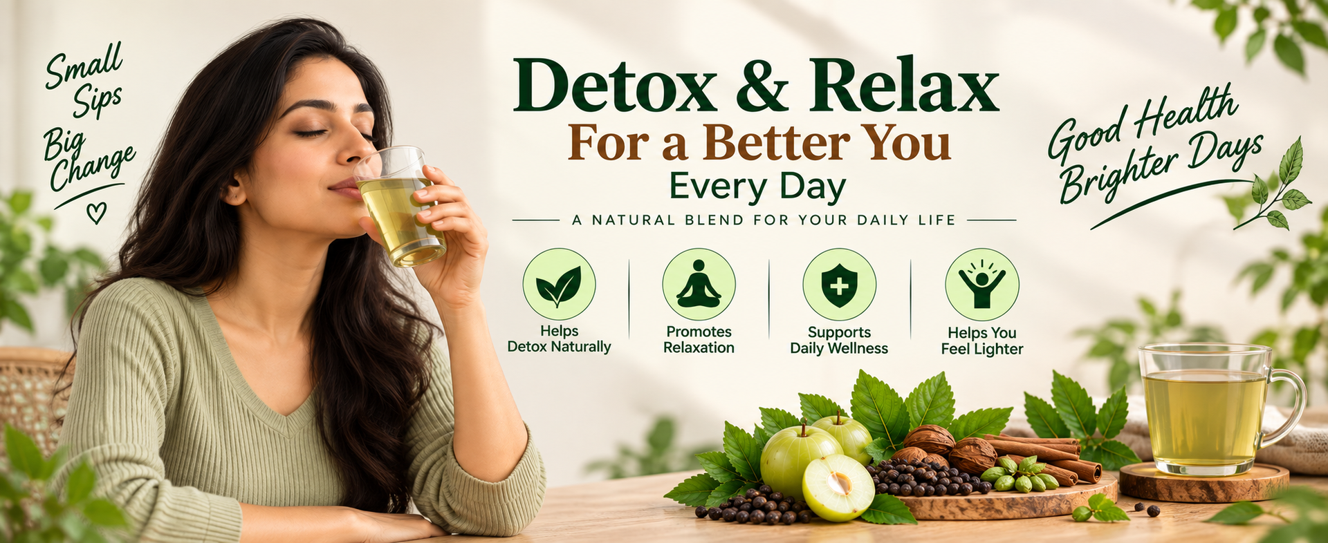 Divine Earth Daily Detox Herbal Drops 30ml | Giloy, Neem, Amla, Tulsi & Punarnava | Herbal Blend for Daily Wellness