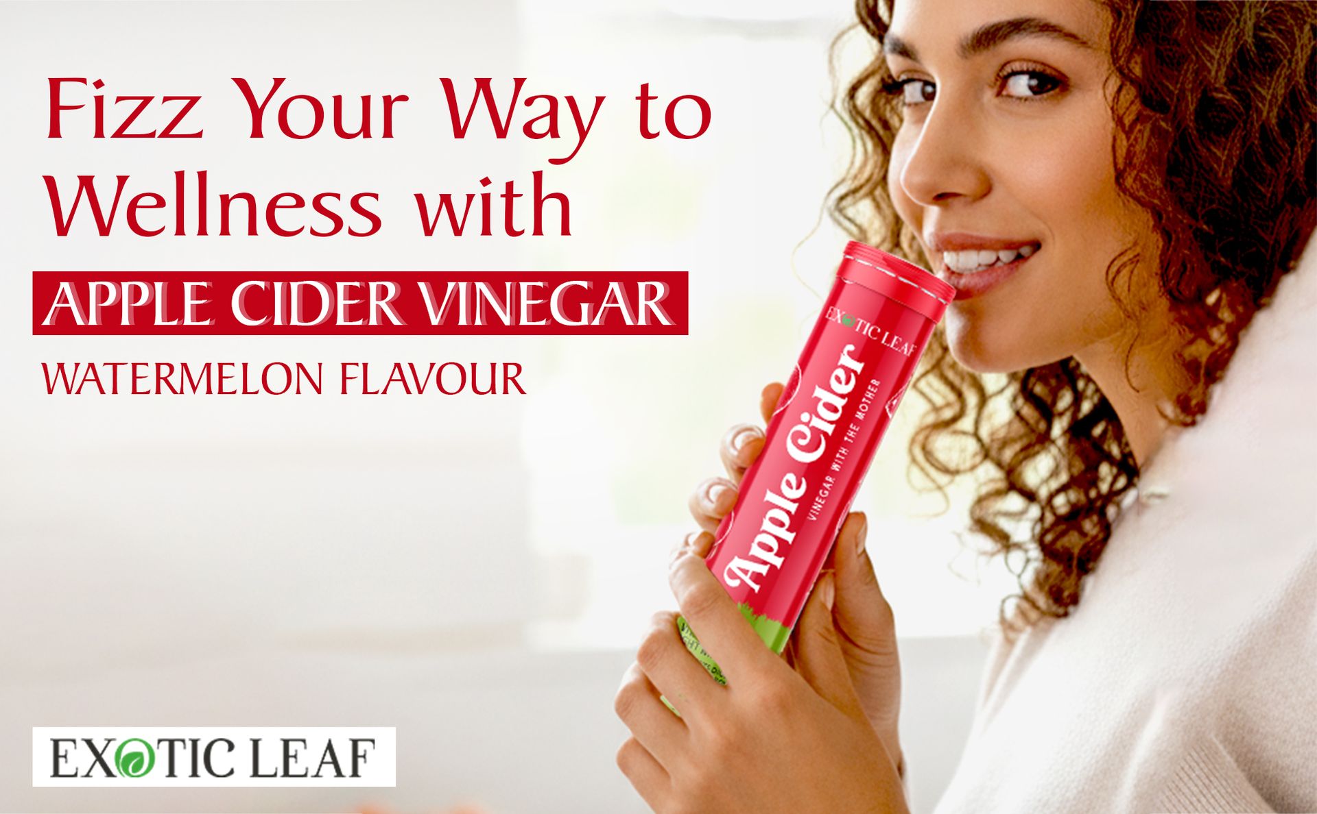 Apple Cider Vinegar Effervescent Tablets with Watermelon Flavour | With the Mother | Supports Detox, Digestion & Weight Management – 20 Tablets Pack of 3