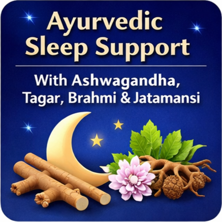Deep Sleep & Relaxation Capsules | Ashwagandha, Tagar, Brahmi & Jatamansi | Ayurvedic Sleep Support & Stress Support | 12 Herbs | Men & Women | 60 Veg Capsules, pack of 1