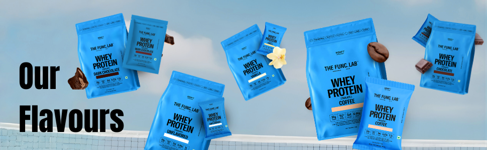 The Func. Lab Whey Protein Isolate - Vanilla Flavour | 500g | Grass‑Fed, 30g Protein, 6.72g BCAA per Scoop | High Protein Supplement for Muscle Growth, Digestion and Absorption Support