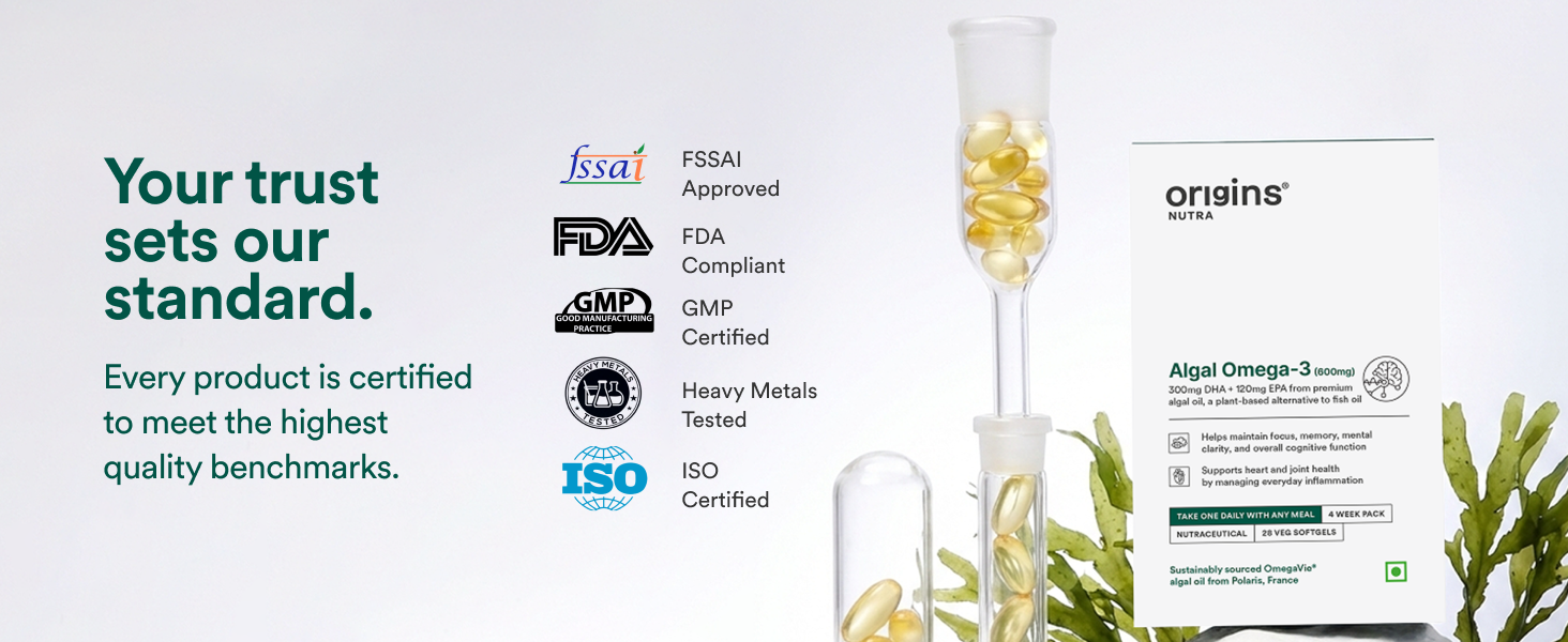 Origins Nutra Algal Omega-3 with OmegaVie® Polaris | Sourced from France
