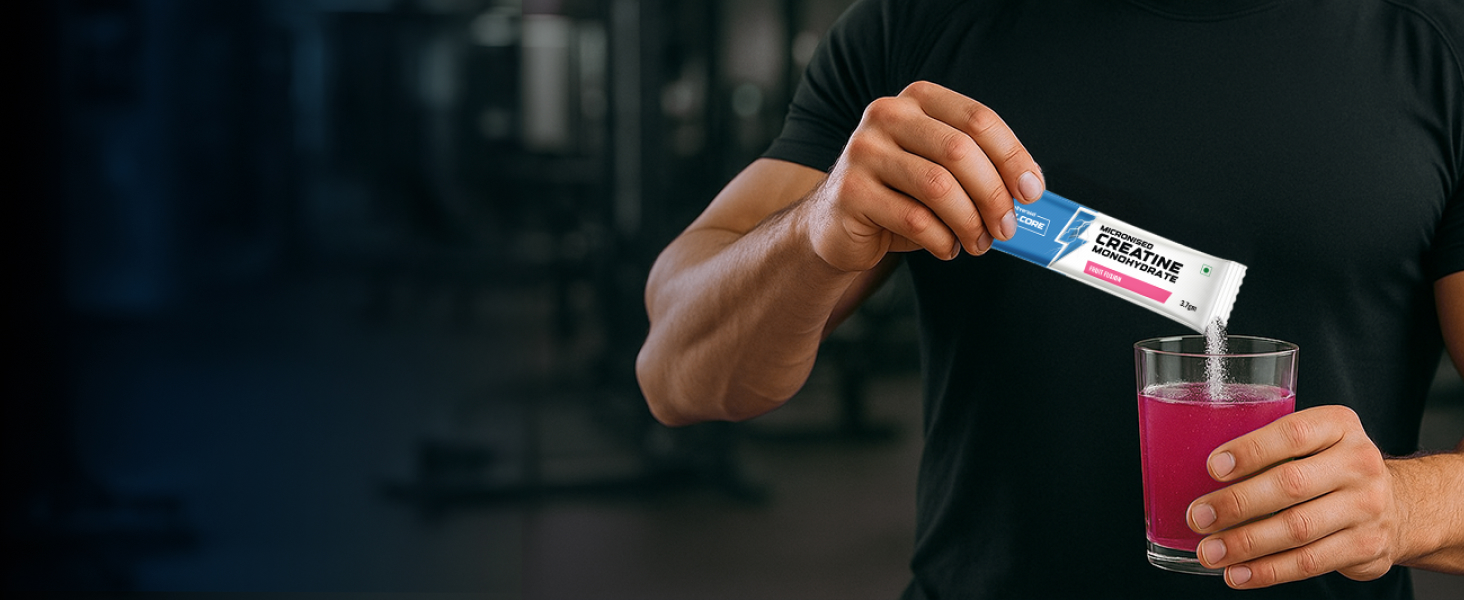 Wellcore Pure Micronised Creatine Powder (6 Sachet, Tropical Tango)