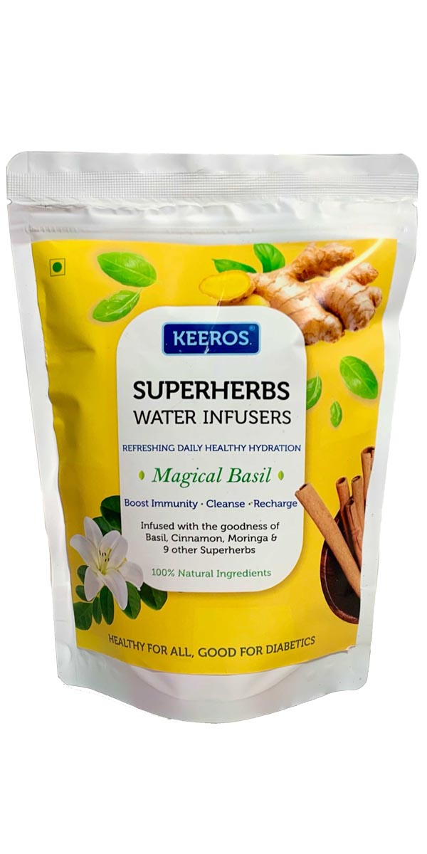Keeros SuperHerbs Infusers for Detox Water Bottle | Detox Drink with benefits of 12 Herbs | Weight Loss Product for Women & Men | Helpful in Diabetes | Immunity Booster | Pack of 30 Infusers